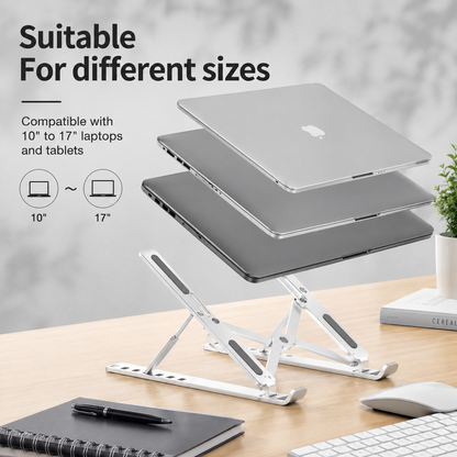 Aluminum Foldable Laptop Stand | Adjustable & Portable | Shop Spot