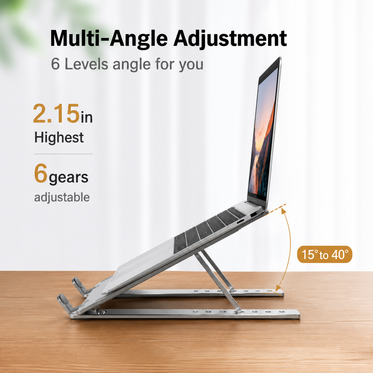 Aluminum Foldable Laptop Stand | Adjustable & Portable | Shop Spot