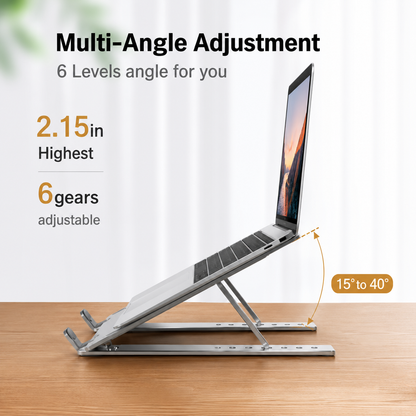 Aluminum Foldable Laptop Stand | Adjustable & Portable | Shop Spot