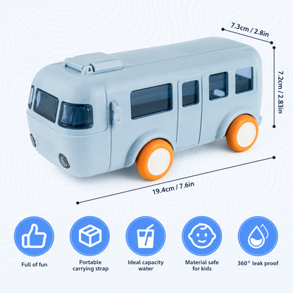 Kids Bus Shape Water Bottle | 600ML | Shop Spot