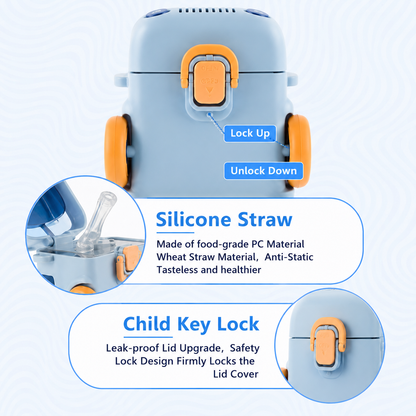 Kids Bus Shape Water Bottle | 600ML | Shop Spot