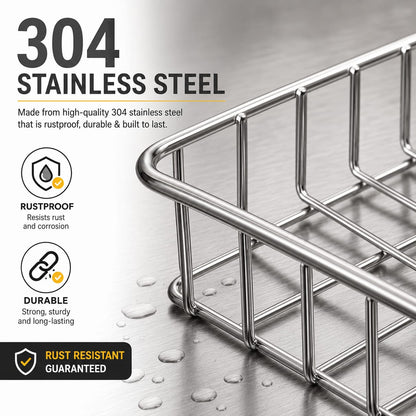 Stainless Steel Faucet Storage Holder – Kitchen Sink Organizer | Shop Spot